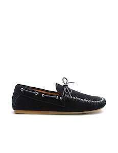 May Moccasin - Black/Silver