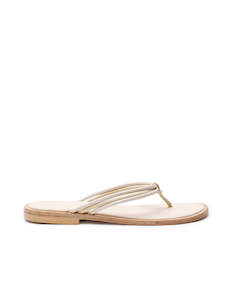 Footwear: Trio Thong - Cream