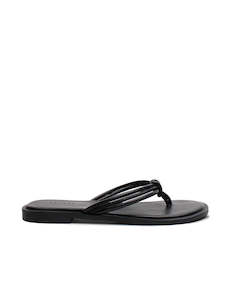 Footwear: Trio Thong - Black