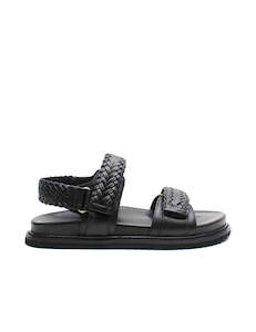 Isla Braided Sandal - Black