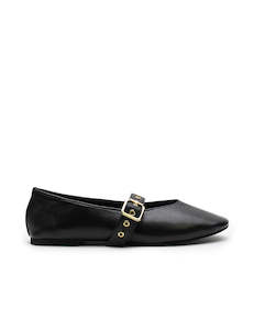 Eilwen Ballet Flat - Black/Gold