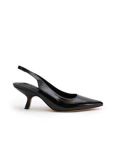 Nina Sling Back Heel - Black