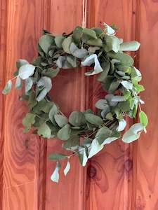 Dried Eucalyptus Wreath (S) Style 1 Made to Order