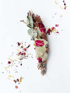 Lavender, Sage & Rose Smudge Stick