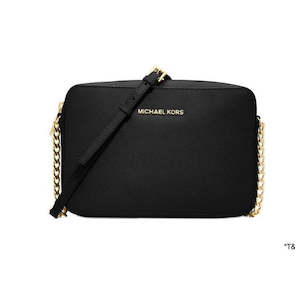 Michael Kors Jet Set Large East West Crossbody Bag (Black)