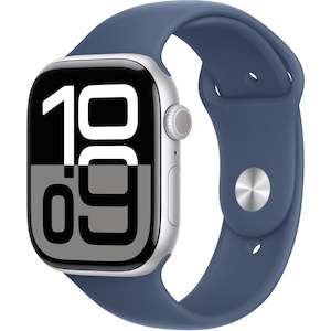 Internet only: Apple Watch Series 10 GPS 42mm Silver Aluminium - Sport Band