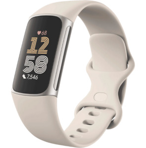 Fitbit Charge 6 - Porcelain/Silver Aluminium