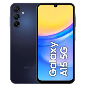 Internet only: Samsung Galaxy A15 5G Smartphone Factory Unlocked Android Mobile Phone, 128GB, Blue Black