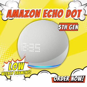 Amazon Echo Dot Smart Speaker with Alexa (Gen 5) - Glacier White