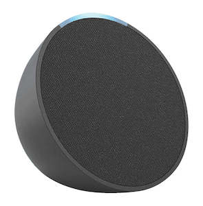 Internet only: Amazon Pop Compact Smart Speaker with Alexa (Charcoal)