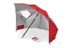 Internet only: Sport-Brella 244cm Premiere Umbrella UPF 50+ Sun Weather Protection w Bag Red