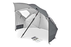 Sport-Brella 244cm Premiere Umbrella UPF 50+ Sun Weather Protection w Bag Grey