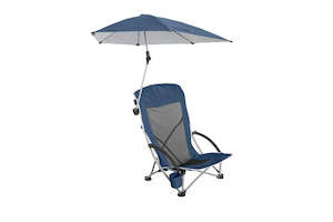 Sport-Brella Adjustable Beach Chair Outdoor Seating w UPF50+ Shade Umbrella