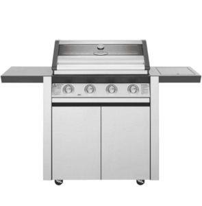 BeefEater 1600 Series Stainless Steel 4 Burner BBQ & Trolley w/ Side Burner, Ca…