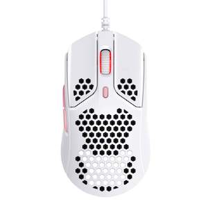 Internet only: HyperX Pulsefire Haste Gaming Mouse - White / Pink