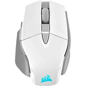 Corsair M65 RGB LED Ultra Wireless Optical Gaming Mouse - White