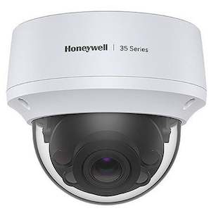 Internet only: Honeywell HC35W45R2 35 Series 5MP WDR IR IP Dome Camera with Motorized Focus Up to40MIR.RuggedOutdoor IP66 Housing. IK10 Vandal Resistant PoE (IEEE 802.3af) or 12VDC. True WDR, 120dB Auto (ICR) / Colour