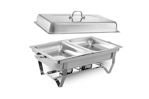 Alston 9L 4.5x2 Bain Marie Bow Food Buffet Warmer Pan Chafing Dish Stainless Ste…