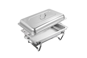 Alston 9Lx1 Food Buffet Warmer Pan Bain Marie Bow Chafing Dish Insulated Stainle…