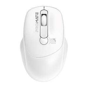 Promate EZGrip Ambidextrous Ergonomic Wireless Mouse. 800/1200/1600Dpi, Easy Plu…