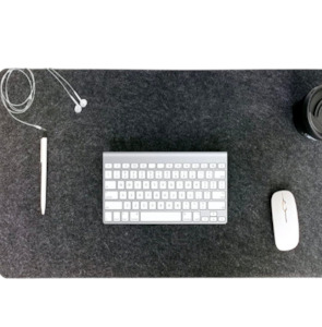 Internet only: DAWNTREES Felt Desk Mat Pad 100x40CM -Dark Grey