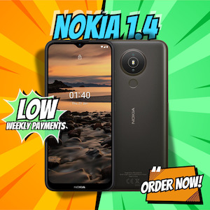 Internet only: Nokia 1.4 Android smartphone 2021 (Official Australian Version) 4G easy to use mobile phone with 2-day battery, HD+ screen, Camera Go, security updates and expandable storage, CHARCOAL