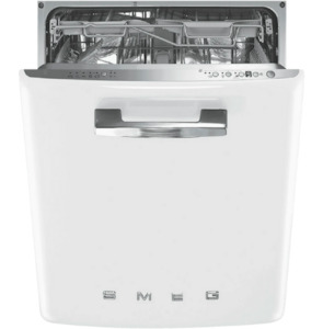 Smeg PF 60cm Inbuilt Retro Dishwasher White