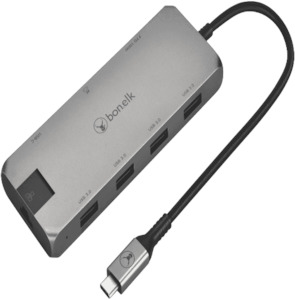 Bonelk Long-Life USB-C to 8in1 Multiport Hub (Space Grey)