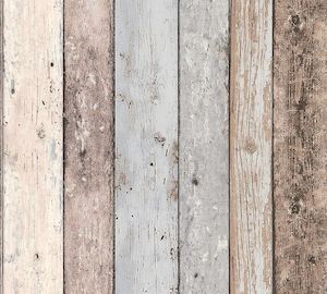 Distressed Wood Wallpaper