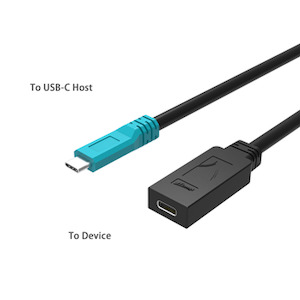 USB-C Active Extension Cable USB 3.1 Gen 2 10Gbps, DisplayPort 1.4, and 60W PD