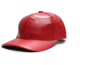 Red Leather Cap