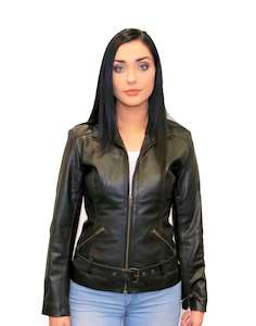 Ladies Motorcycle Leather Jacket