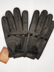 Leather clothing: Driving Leather Gloves Black