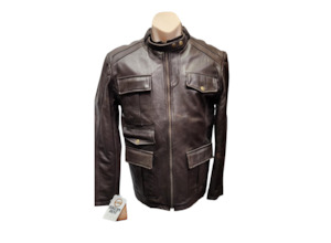 Cracker Brown Leather Jacket