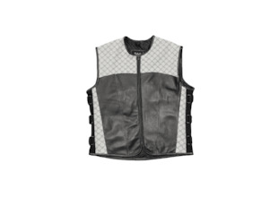 Swat Style Leather Vest White