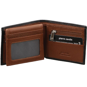 Pierre Cardin Italian Leather Two Tone Tri-Fold Men’s Wallet