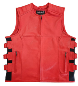 Red Leather Vest