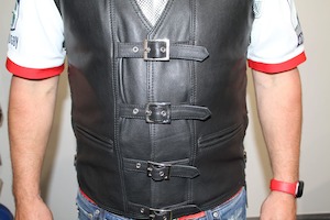 New Style Black Leather Vest