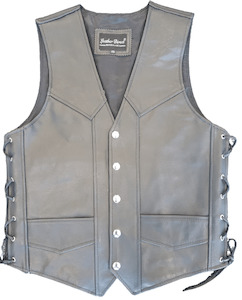 Lace Side Leather Vest V6300B