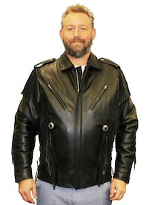 Fringed Motorcycle Leather Jacket