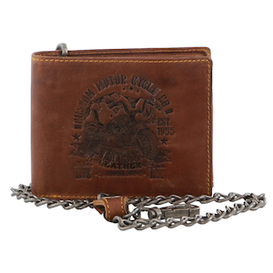 Billy The Kid Mens Leather Wallet with Detachable Chain