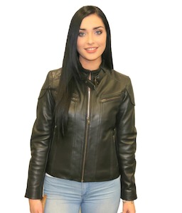 Ladies Motorcycle Leather Jacket