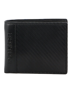 Police Men’s Leather Slimline Bi-Fold Wallet