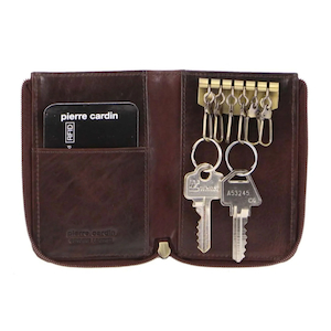 Pierre Cardin Italian Leather Key & Credit Card Holder