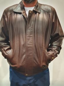 Classic Bomber Style Leather Jacket AM510