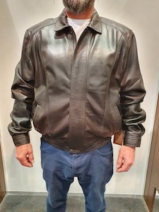 Men’s Brown Leather Jacket AM510