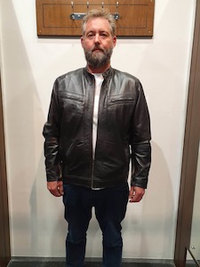 Men’s AM854 Brown Leather Jacket