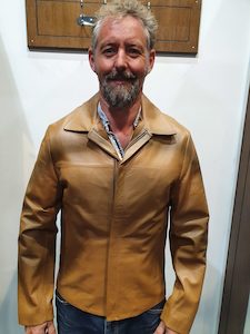 Leather clothing: Tobacco Leather Jacket 969TOB