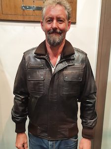 Leather clothing: Brown Leather Jacket