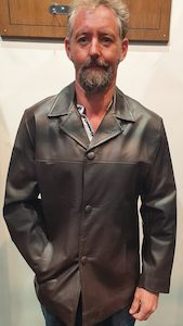 VMSSBR Short and Slim Leather Jacket